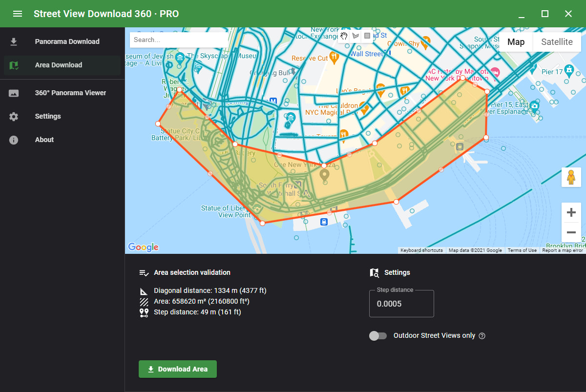 Street View Download 360 Area Download